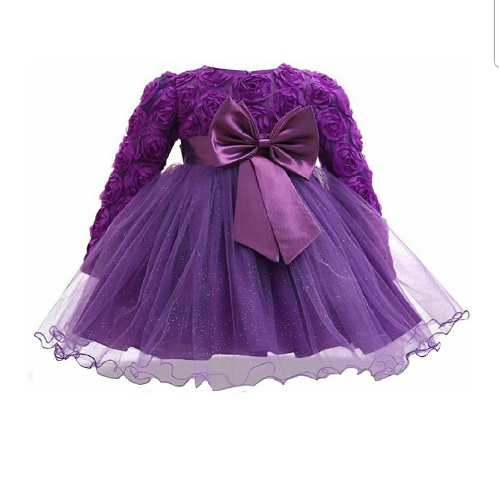 Purple floral dress
